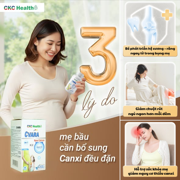 3 LÝ DO MẸ BẦU CẦN BỔ SUNG CANXI MỖI NGÀY